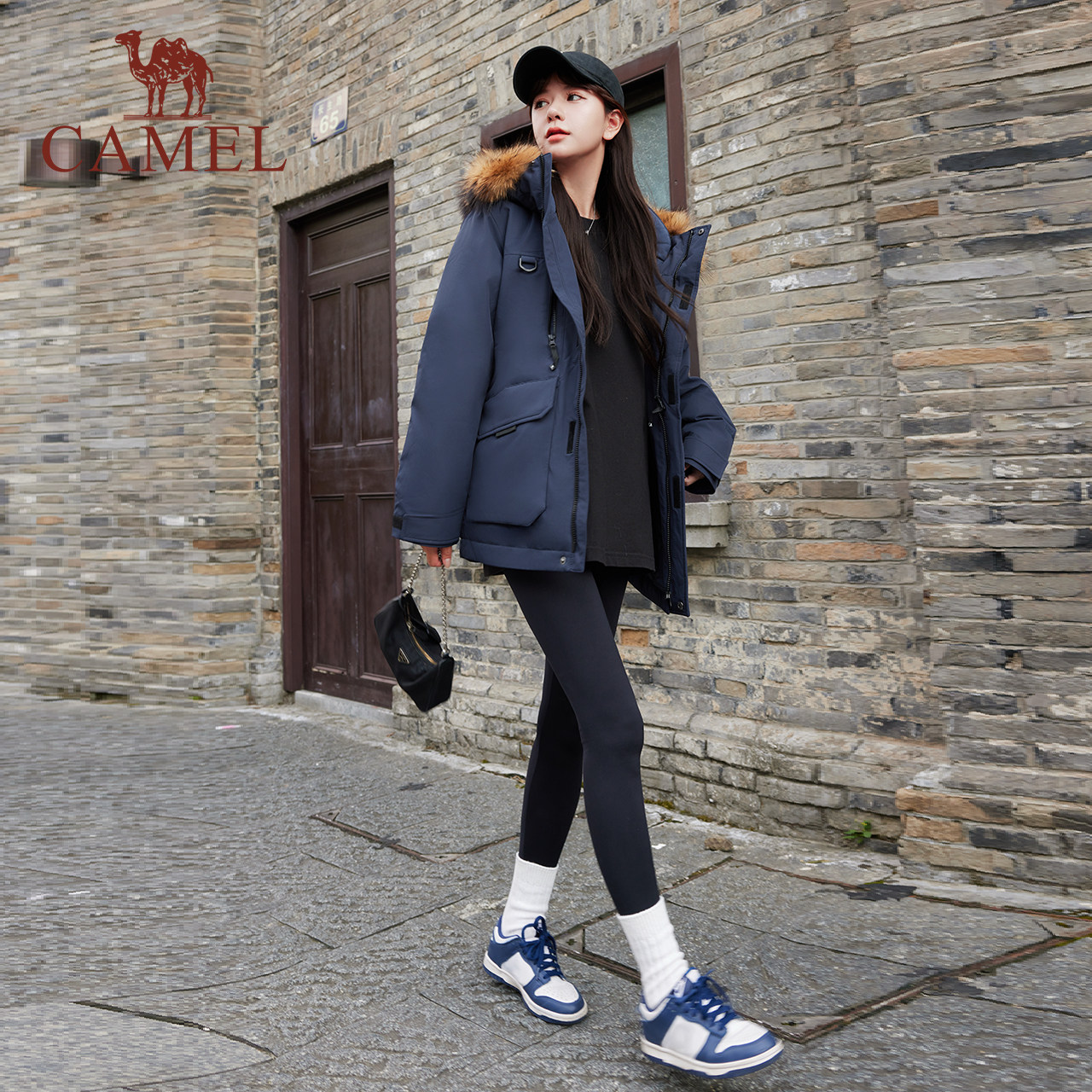 鹅绒︱骆驼羽神Ultra女装工装派克羽绒服冬新款毛领加厚羽绒外套 969元