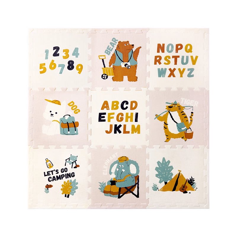 babycare宝宝爬爬垫拼接加厚家用婴儿无甲醛客厅爬行垫儿童地垫 159元