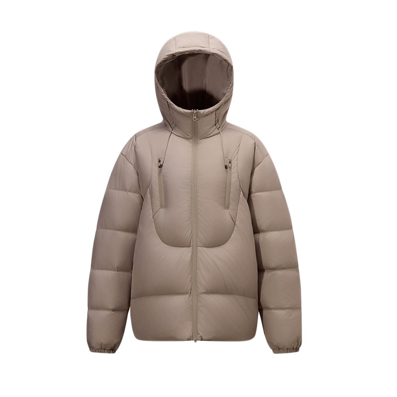 美特斯邦威羽绒服男士冬季新款户外保暖加厚连帽外套短款夹克 246元