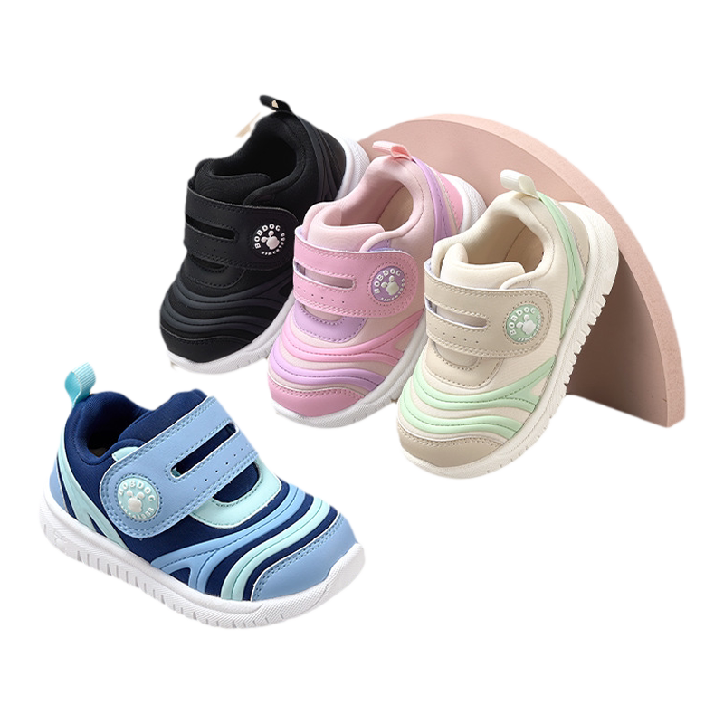 巴布豆宝宝学步鞋春季防滑软底轻便婴儿鞋子毛毛虫机能鞋童鞋男童 89元