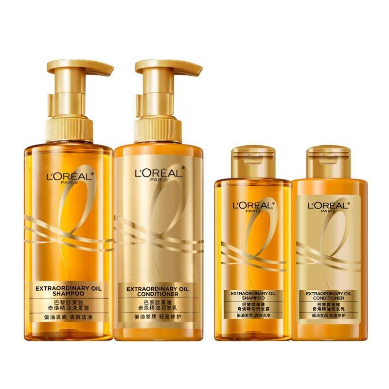 【新年从头顺】欧莱雅大金瓶洗发水护发素洗护套装柔顺改善干枯 128元