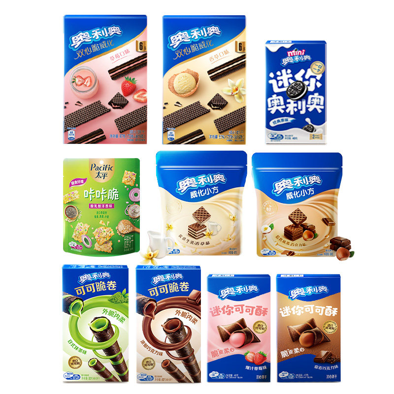 奥利奥超值任选7件好友欢聚解馋零食大礼包囤货可可棒min夹心饼干 29.9元