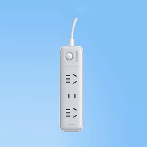 绿联插排插座排插线板多功能宿舍短线排插分控大功率桌面拖接线板