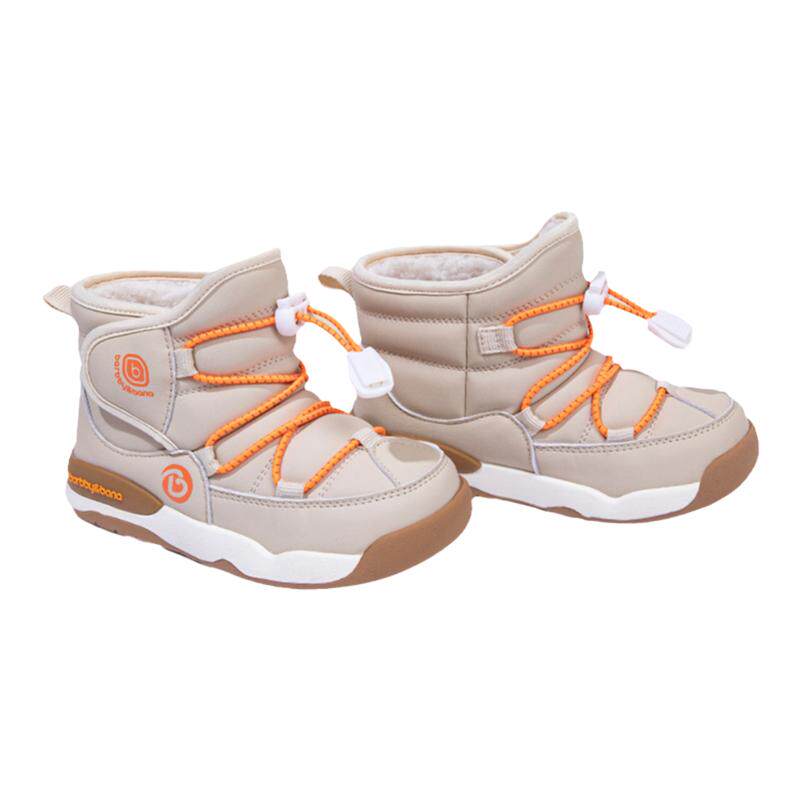 【龙年限定】芭比班纳儿童雪地靴男女童冬季童鞋保暖加绒新年靴子 102.91元