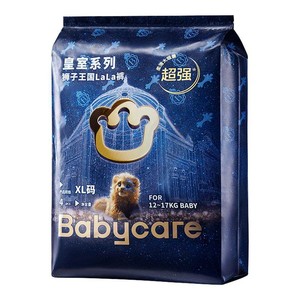 babycare皇冠LALA裤皇室狮子王国拉拉裤婴儿透气尿不湿便携试用装
