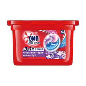 奥妙三合一怡神薰衣草洗衣凝珠18颗189g洁净净味抑菌除菌除螨