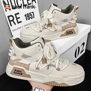 大嘴猴高帮板鞋男2025新款冬季加绒保暖棉鞋休闲马丁鞋东北雪地靴