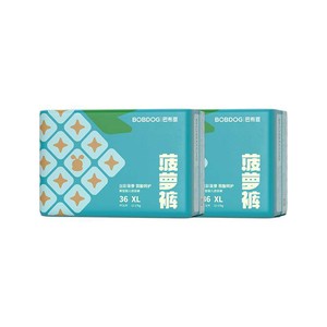 巴布豆菠萝裤拉拉裤箱装弱酸亲肤纸尿裤超薄透气尿不湿全尺码