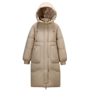 美特斯邦威羽绒服女冬季新款时尚宽松中长保暖鸭绒加厚外套