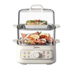 美的电蒸锅多功能家用三层蒸煮一体锅多层不锈钢蒸片电蒸箱正品