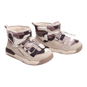 芭比班纳秋冬雪地靴儿童鞋男孩女童短靴加绒棉鞋棉靴宝宝防水鞋子