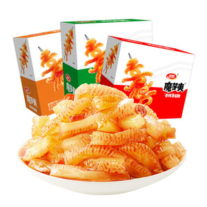 卫龙辣条魔芋爽三口味900g休闲零食品解馋素肉网红小吃素毛肚60包