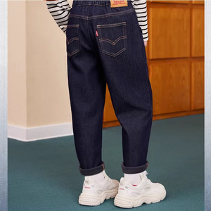 Levis李维斯【原牛儿童牛仔裤】男童裤子加绒保暖春季新款长裤女