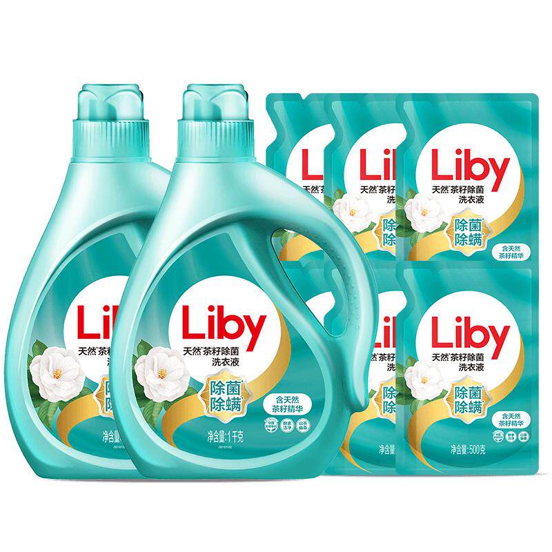 立白天然茶籽除菌洗衣液除螨除菌去渍留香抑菌洗衣液家用装专属 34.3元