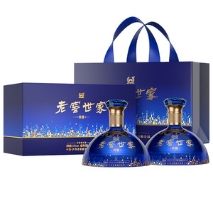 泸州老窖世家共赏礼盒52度500ml*2瓶浓香型白酒新年送礼