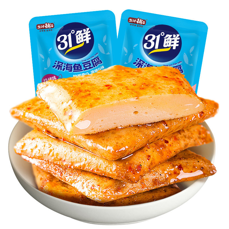 盐津铺子鱼豆腐豆干辣零食豆腐干解馋零食小吃休闲食品夜宵小包装 16.76元