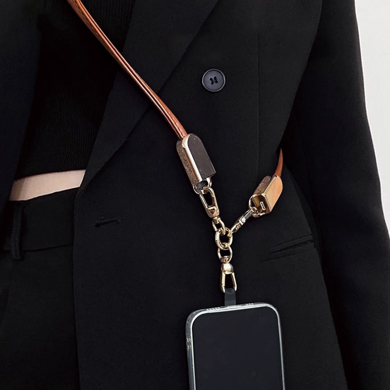 星系源手机挂脖绳快充数据线二合一适用苹果17/16/15快充iPhone14/13/12CtoL系列适用安卓type-c机型