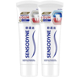 舒适达护敏健龈牙膏200g套装红蓝管改善牙龈出血清新口腔护齿亮白