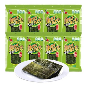 美好时光经典原味海苔1.5克儿童休闲零食解馋即食紫菜拌饭海苔片
