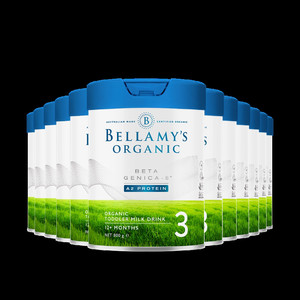 【预售】【官方正品】贝拉米白金有机A2蛋白幼儿D奶粉3段800g*12