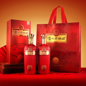 官方正品 泸州老窖老酒坊红耀52度500ml瓶 浓香型白酒宴席送礼袋