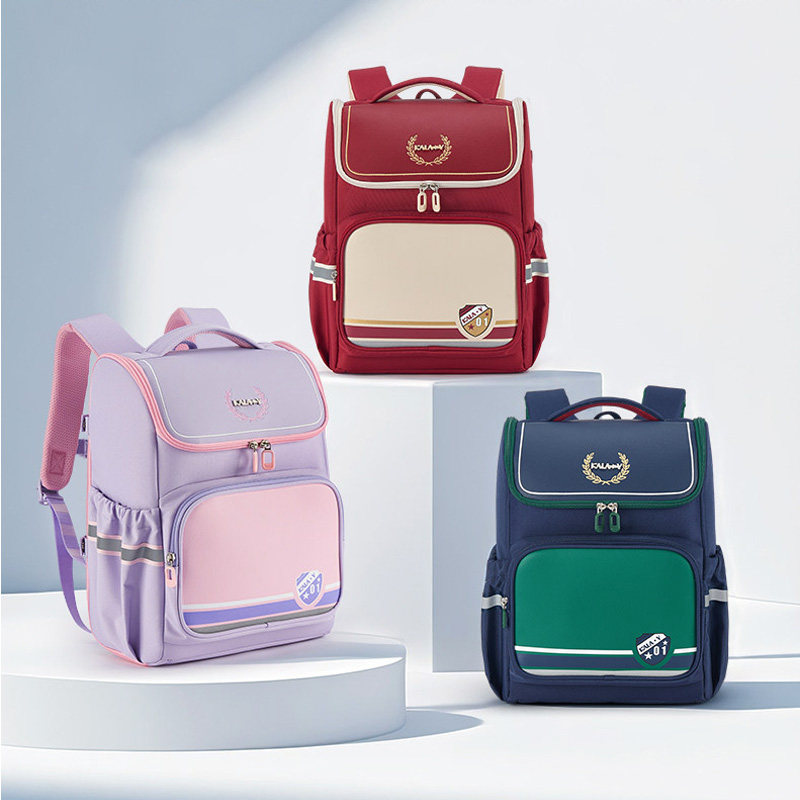 【新品】卡拉羊1-3-6年级小学生书包减负护脊大嘴书包儿童双肩包超轻减负护脊男生书包包女生书包大容量A标