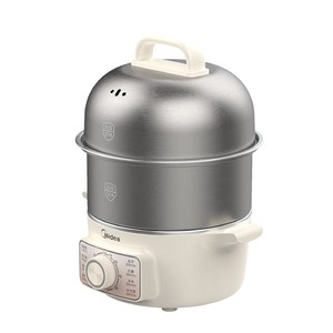 美的煮蛋器蒸蛋器双层家用自动断电神器防干烧不锈钢便携式家用