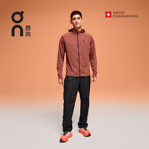 On昂跑Climate Zip Hoodie男款拉链卫衣跑步长袖连帽衫户外运动