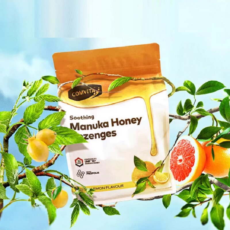 康维他麦卢卡UMF10+蜂胶润喉糖柠檬味过年糖果清新护嗓500g/袋 89元