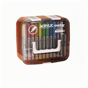 晨光直液式丙烯马克笔软头小学生美术专用可叠色画画水彩笔套装