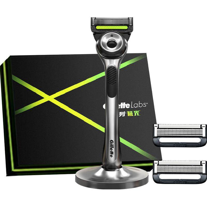 吉列极光剃须刀礼盒手动剃须刀男士刮胡刀送礼盒装 201元