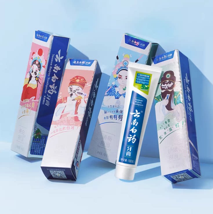 云南白药牙膏成人四喜260g国潮清新口气抗敏感亮白护龈官方正品 33.52元