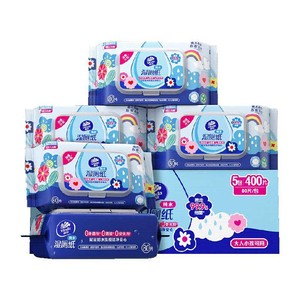 【详情享优惠】维达多巴胺系列纯水湿厕纸80片5包温和清洁湿巾