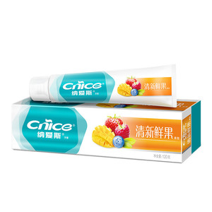 纳爱斯清新维他命清新口气鲜果牙膏维C防蛀固齿护龈洁白健白