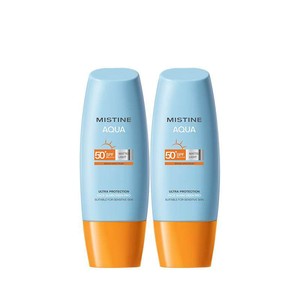 Mistine蜜丝婷小黄帽面部防晒霜防晒乳清爽隔离40ml×2瓶SPF50+