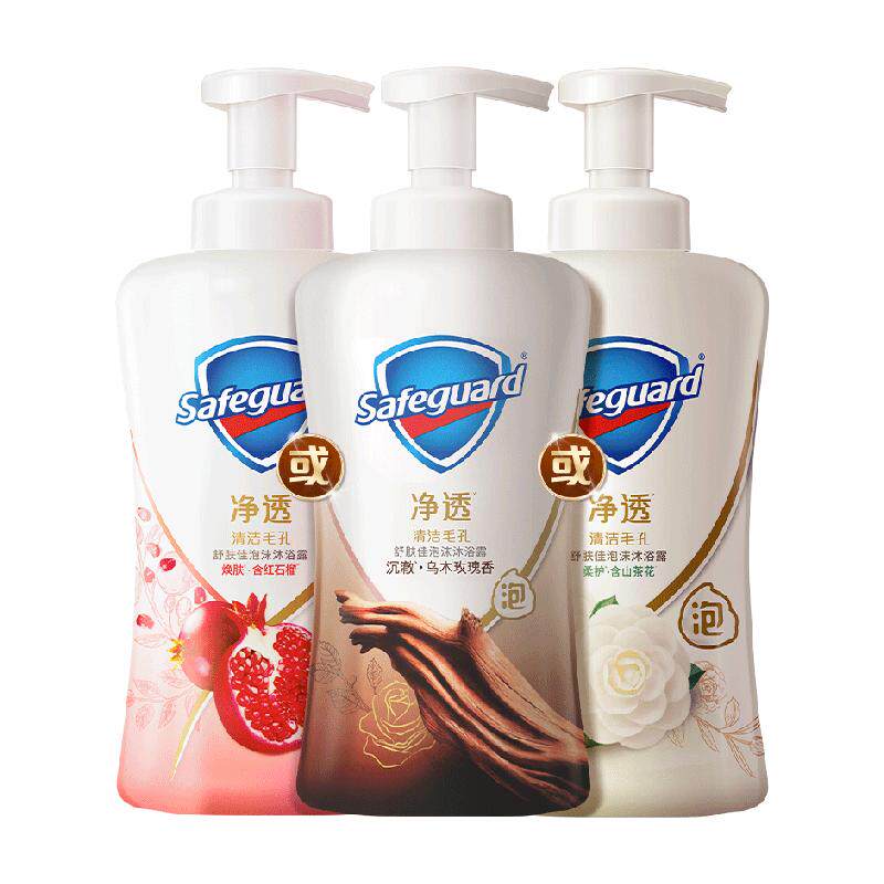 【下拉享淘金币优惠】舒肤佳红石榴乌木玫瑰泡泡沫沐浴露留香乳液 35.12元