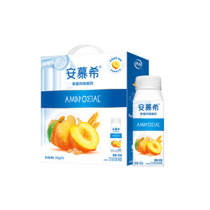 【约10月4号产】安慕希官方旗舰店黄桃燕麦酸奶整箱酸牛奶200g*10