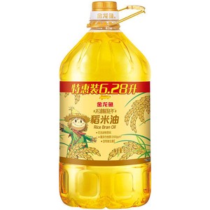 金龙鱼不油腻轻年 稻米油6.28L*1桶 食用油