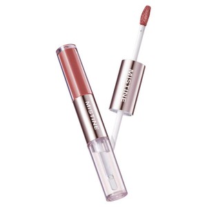 Mistine蜜丝婷双头唇釉镜面水光唇蜜唇泥雾面口红裸色不沾杯持久