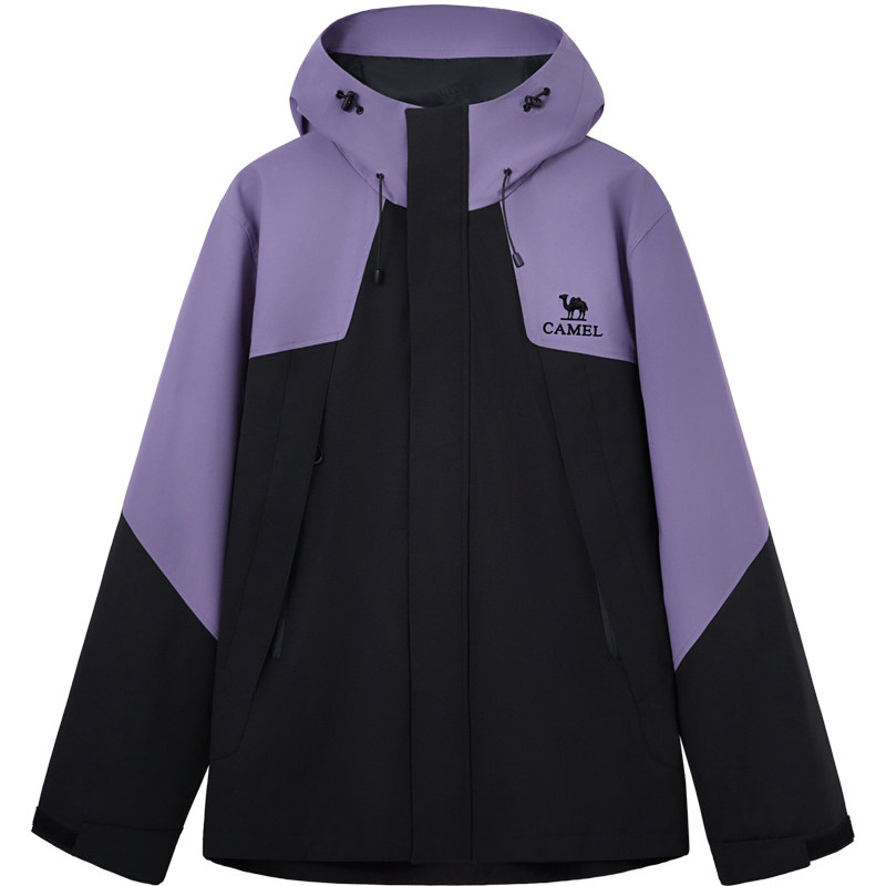 骆驼山海3.0茄克春秋新款户外防风拒水宽松休闲连帽夹克外套男女 279.92元