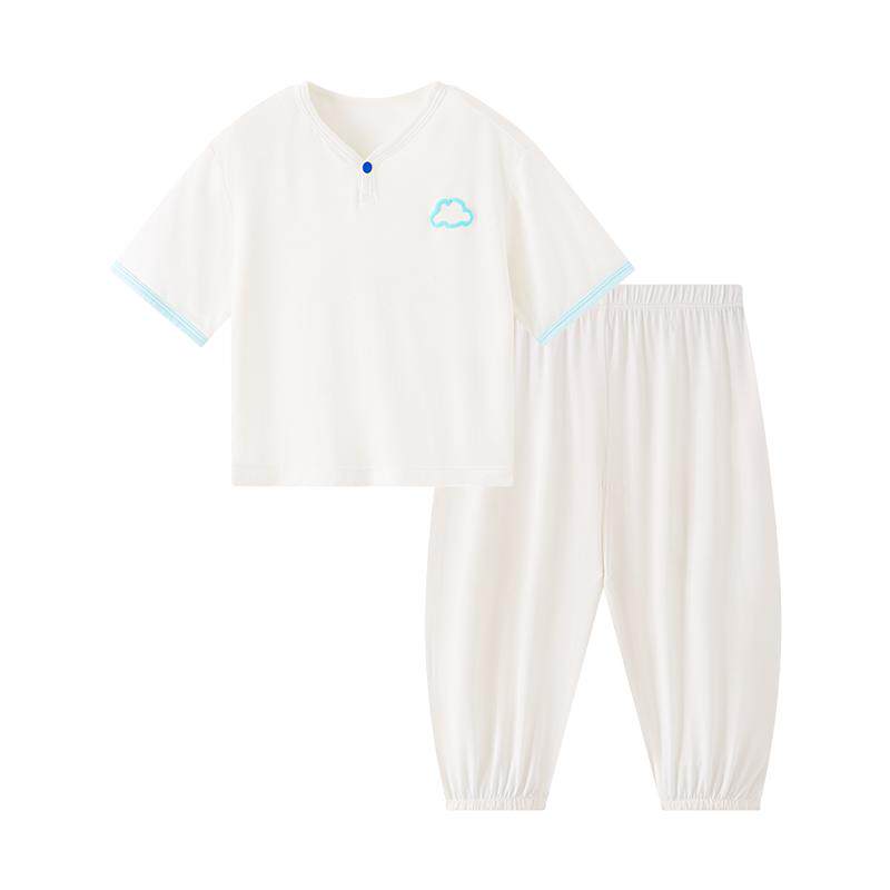 babycare莫代尔儿童睡衣春夏女童居家套装男童空调衫宝宝家居服 99元