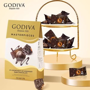 【38抢先购】godiva歌帝梵经典大师345g巧克力黑巧夹心榛子巧克力