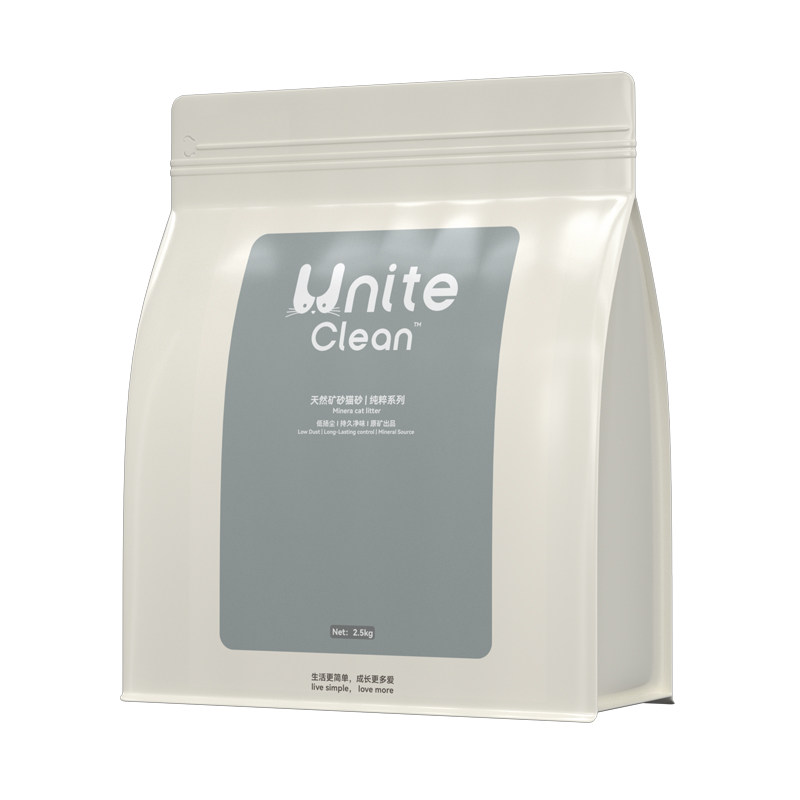 Unite Clean猫砂天然纳基矿砂低尘强结团包裹不粘底原矿石猫沙