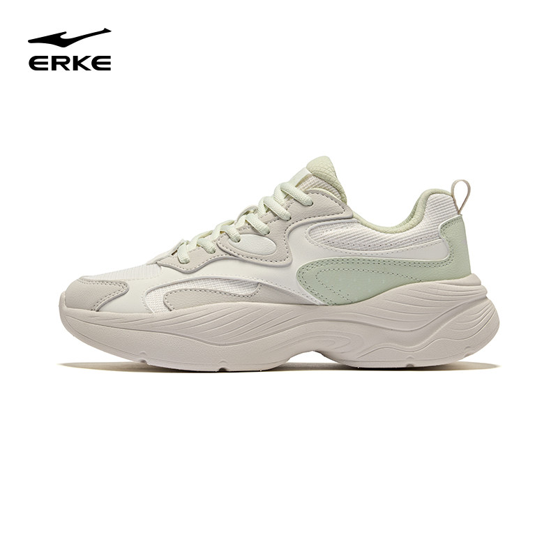 悦动3鸿星尔克春季新款女鞋休闲鞋软底鞋子运动鞋厚底增高老爹鞋 159元