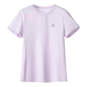 骆驼运动速干t恤女2026春夏季新款透气户外跑步登山瑜伽服上衣