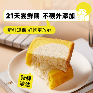 面包新语巴斯克蛋糕吐司巧克力味抹茶味原味多口味整箱早餐短保