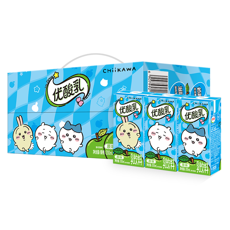 【吉伊卡哇联名装】伊利优酸乳原味200ml*12盒12月产整箱含乳饮品 15元