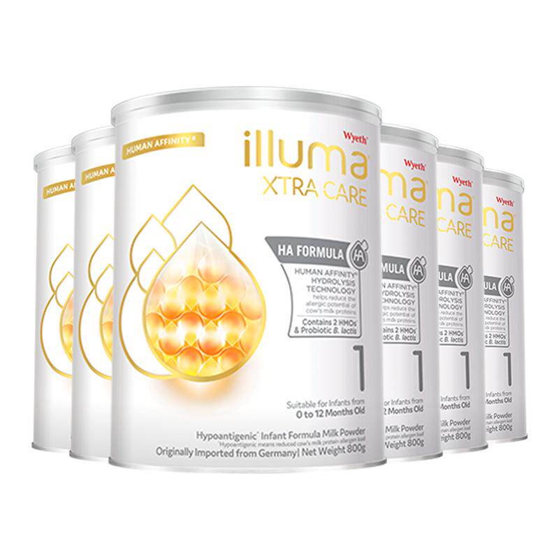 【自营】惠氏启赋敏适HA德国进口适度水解配方奶粉1阶段800g*6 1915元