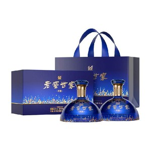 泸州老窖世家共赏礼盒52度500ml*2瓶浓香型白酒年货送礼