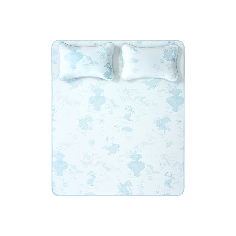 babycare凉感冰丝凉席夏季成人软席婴儿可用儿童透气可擦洗含枕套 269元